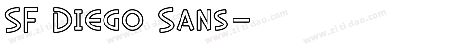 SF Diego Sans字体转换